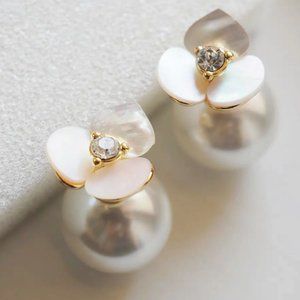 Kate Spade earrings flower pearl earrings